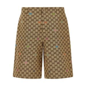 Gucci Men's Multicolor Fil Coupé Bermuda Shorts